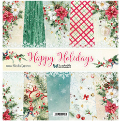 Zestaw papierów 30x30 - ScrapAndMe - Happy Holidays