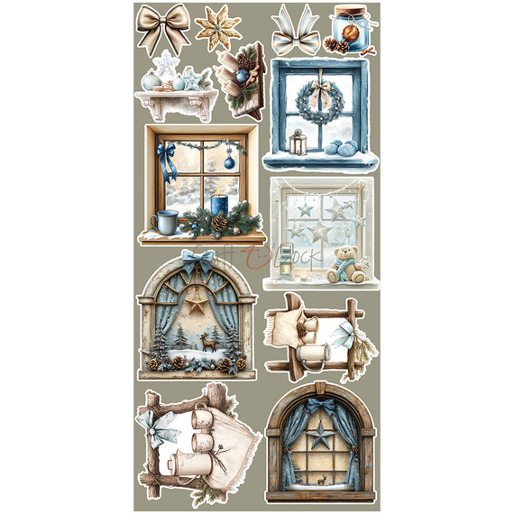 Zestaw dodatków do scrapbookingu - Craft o'clock - Jolly Season - Flowers & More