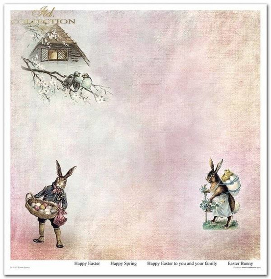 Zestaw papierów do scrapbookingu 30x30 - Itd Collection - Easter Bunny
