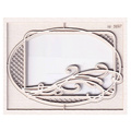 Tekturka Daydream 3D oval frame - owalna ramka warstwowa  - Scrapiniec