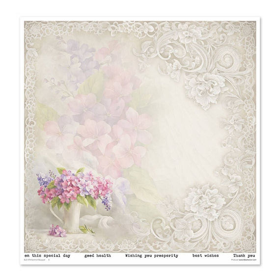 Zestaw papierów do scrapbookingu 30x30 - Summer Bouquet - Itd Collection