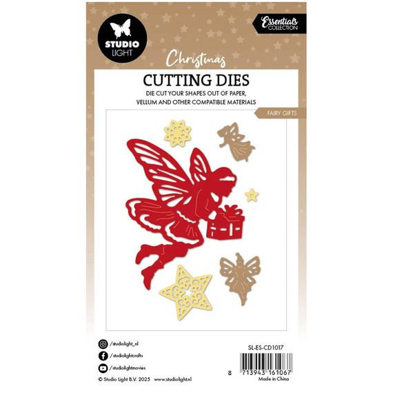 Wykrojnik do papieru - StudioLight - Fairy gifts wróżka z prezentem