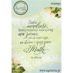 Stempel polimerowy - Żadna mądrość - Agateria
