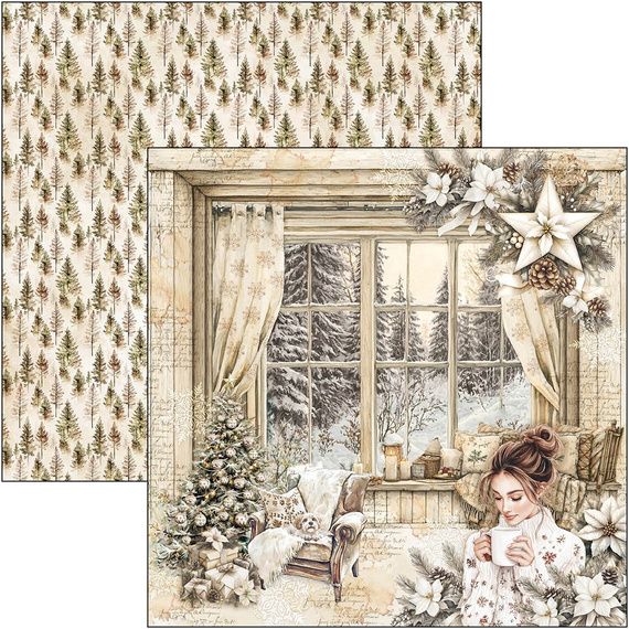 Zestaw papierów do scrapbookingu 30x30cm - Paper Pad - Ciao Bella - Winter Season