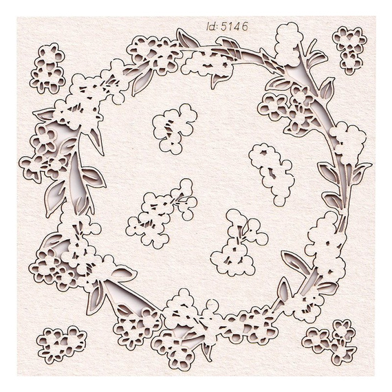 Tekturka - Boho Love - small wreath - mały wieniec