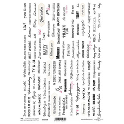 Papier do scrapbookingu A4 napisy okolicznościowe