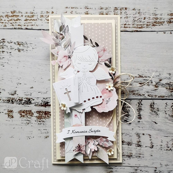 Kwiaty papierowe 1cm 60szt białe - DPCraft