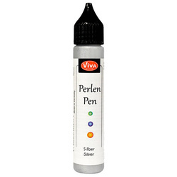 Perlen Pen - Viva Decor - Silver 902 srebrne perełki w płynie