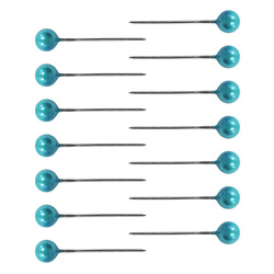 Szpilki dekoracyjne perłowe 22mm - 100 sztuk błękit