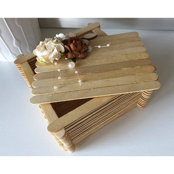 Patyczki kreatywne naturalne - Loveart 500szt