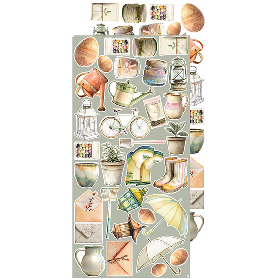 Zestaw dodatków do scrapbookingu - Craft o'clock - Spring in Love - mix 01