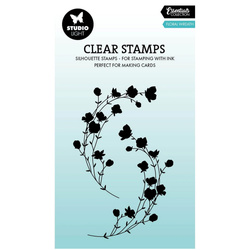 Stempel przezroczysty - Studio Light - Floral wreath wianek z kwiatów