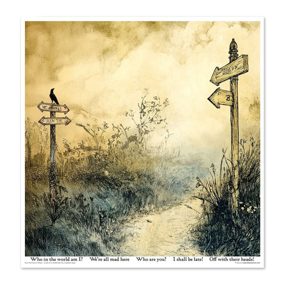 Zestaw papierów do scrapbookingu 30x30 - Alice's Magic 2 - Itd Collection