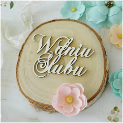 Tekturka napis W dniu Ślubu - Kreatywna Pracownia