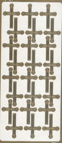 Naklejka ozdobna Krzyże 1 złote 0931