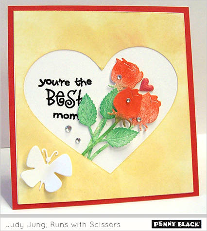 Wykrojnik - Penny Black - Love and Roses róże