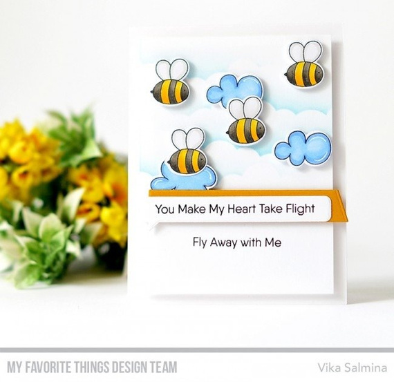 Stempel - My Favorite Things - Love Bugs - żółw, pszczółka, biedronka