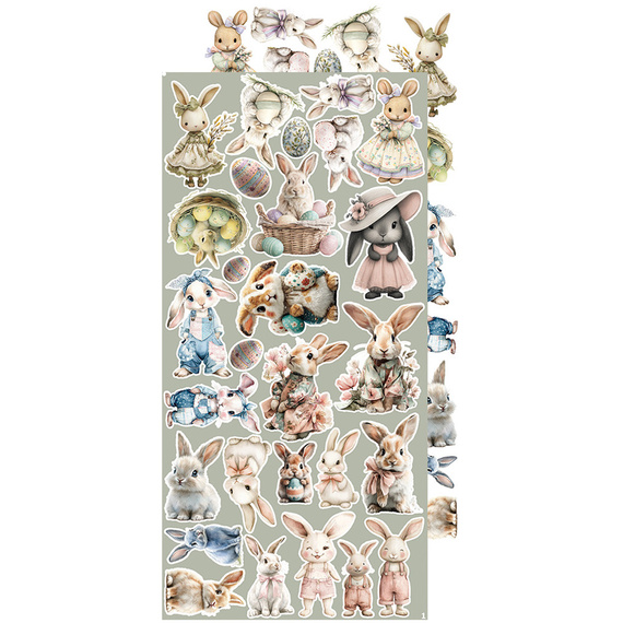 Zestaw dodatków do scrapbookingu - Craft o'clock - Spring in Love - mix 01