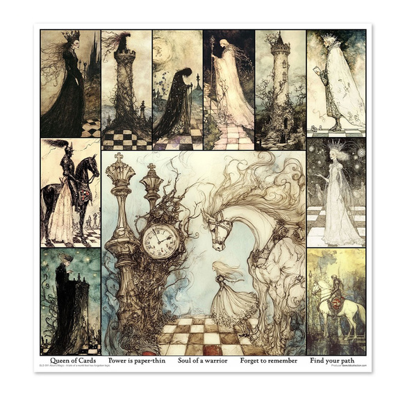 Zestaw papierów do scrapbookingu 30x30 - Alice's Magic 1 - Itd Collection