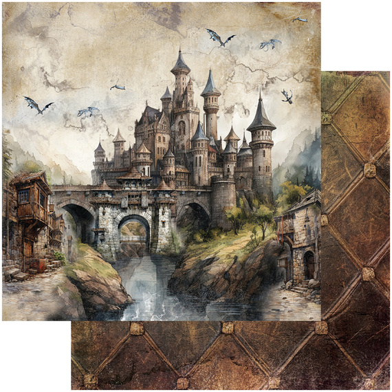 Zestaw papierów 20x20 - Alchemy of Art - The Legends of the Dragons