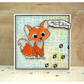 Stempel - Woodware - Fuzzie friends Freddie fox lisek