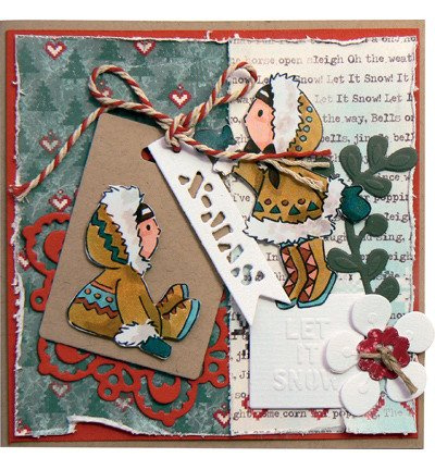 Wykrojnik - Marianne Design - Etykiety zawieszki - Boże Narodzenie