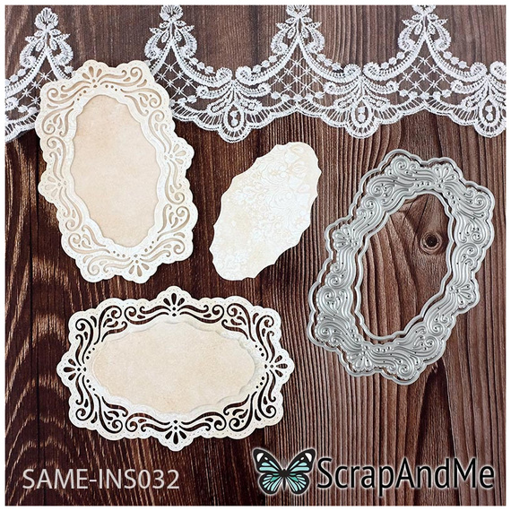 Wykrojnik do papieru - Scrapandme - Ramka 032