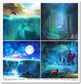 Zestaw papierów do scrapbookingu 30x30 - Itd Collection - The Search for Atlantis