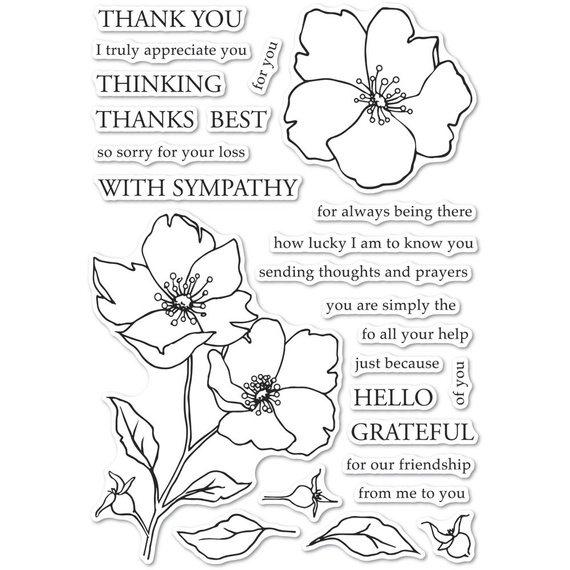 Stempel - Memory Box - Wild Rose