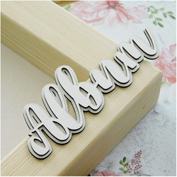 Tekturka napis Album tło - mały 1 - Kreatywna Pracownia