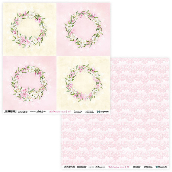 Zestaw papierów do scrapbookingu 30x30 - ScrapAndMe - Celebrations Rouge 2