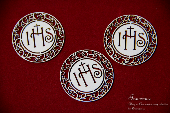 Tekturka Hostia mała 01 Innocence 3szt - Scrapiniec