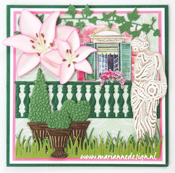 Wykrojnik - Marianne Design - Garden Statue CR1301 rzeźba