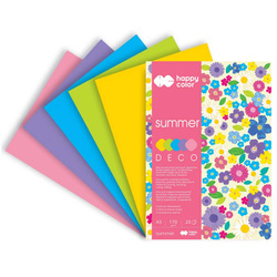 Blok Deco Summer A5 170g 20ark - kolory nasycone