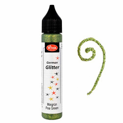 Brokat w kleju - Viva Decor - Peagreen groszkowy zielony