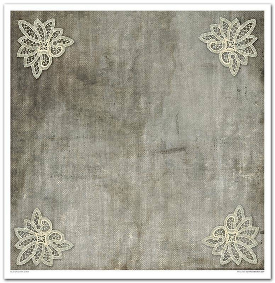 Zestaw papierów do scrapbookingu 30x30 - Linen & Lace