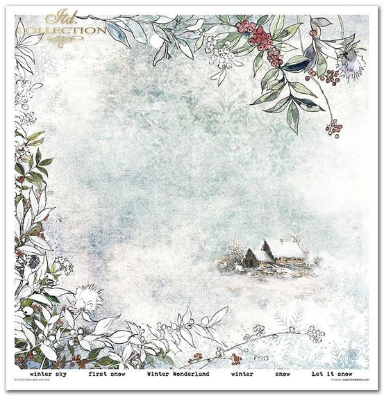 Zestaw papierów do scrapbookingu 30x30 - Decorated with frost