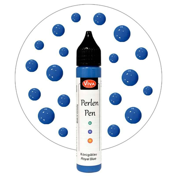 Perlen Pen - Viva Decor - Royal Blue 611 granatowe perełki w płynie