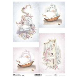 Papier ryżowy A4 do decoupage ITD-R0657 dzieci