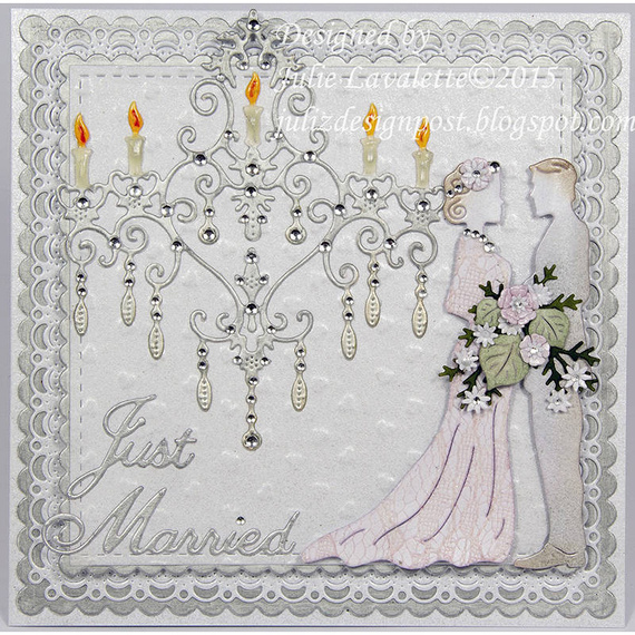 Wykrojnik - Cheery Lynn - napis Just Married