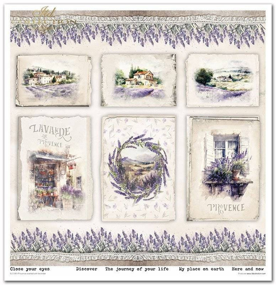 Zestaw papierów do scrapbookingu 30x30 - Itd Collection - Provence scented with lavender