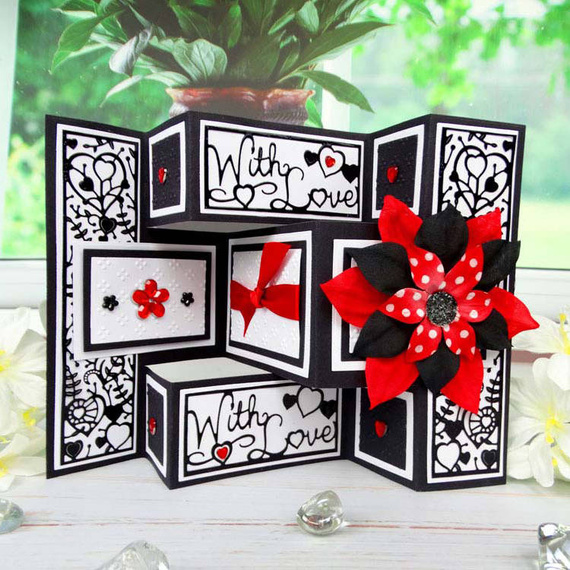 Wykrojnik - Tattered Lace - With Love Panel TTL/D775/D - napis ramka