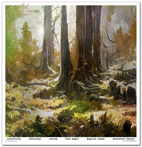 Zestaw papierów do scrapbookingu 30x30 - Itd Collection - Mysterious Forest
