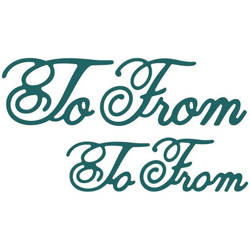 Wykrojnik - Cheery Lynn - To From - napisy