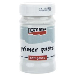 Gesso soft 100ml podkład biały promer paste - Pentart