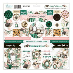 Arkusz elementów tekturowych - Mintay - Lady's Secret PL