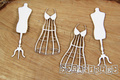 Tekturka - Love in 3D - small Bride Model 2pcs - mały Manekin Panny Młodej ze stelażem 2szt - Scrapiniec