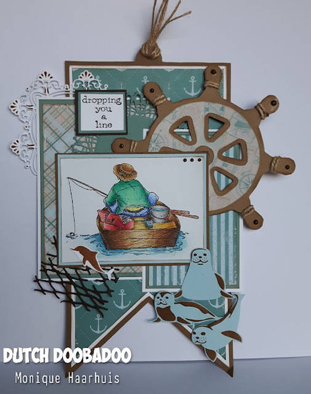 Szablon do odrysowania i wycinania Dutch Doobadoo - Flaga / banerek