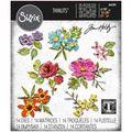 Wykrojnik Sizzix Thinlits - Brushstroke Flowers Mini by Tim Holtz kwiaty
