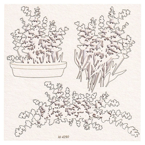 Tekturka - Lavender Mist - buquets - bukiety - Scrapiniec